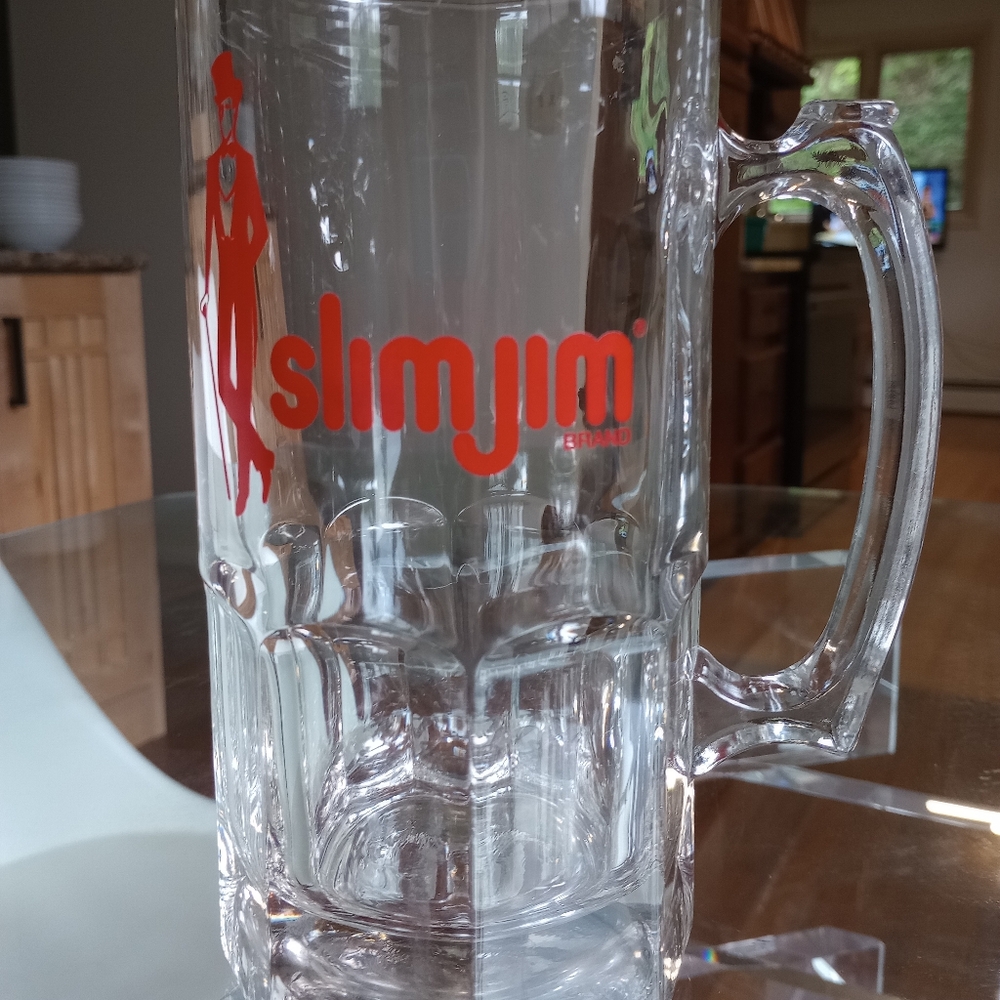 Slim Jim Glass Beer Mug